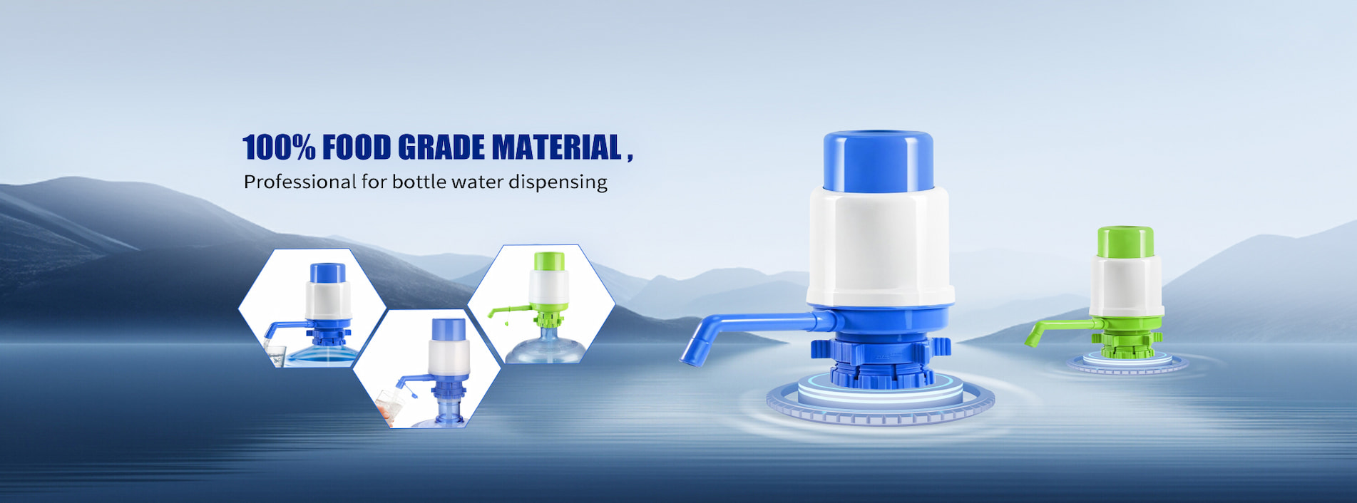 Bomba de agua manual para botellas