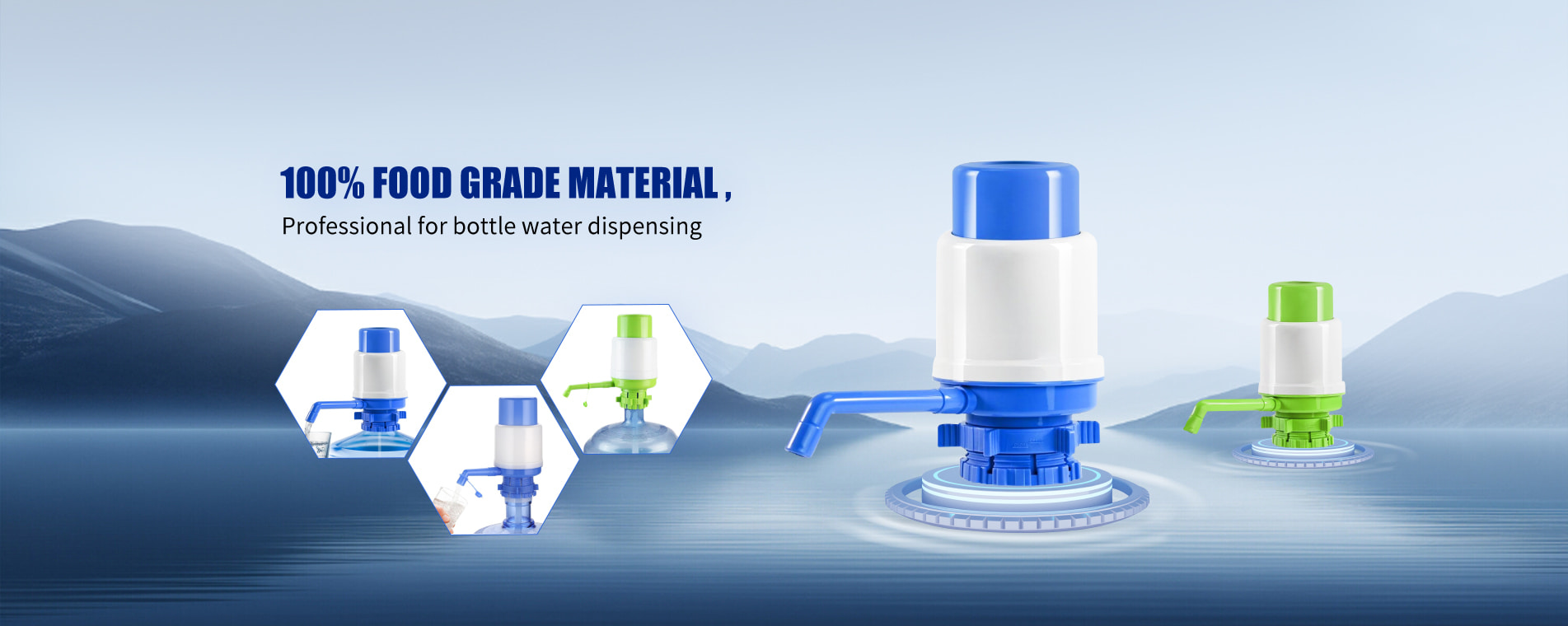 Bomba de agua manual para botellas